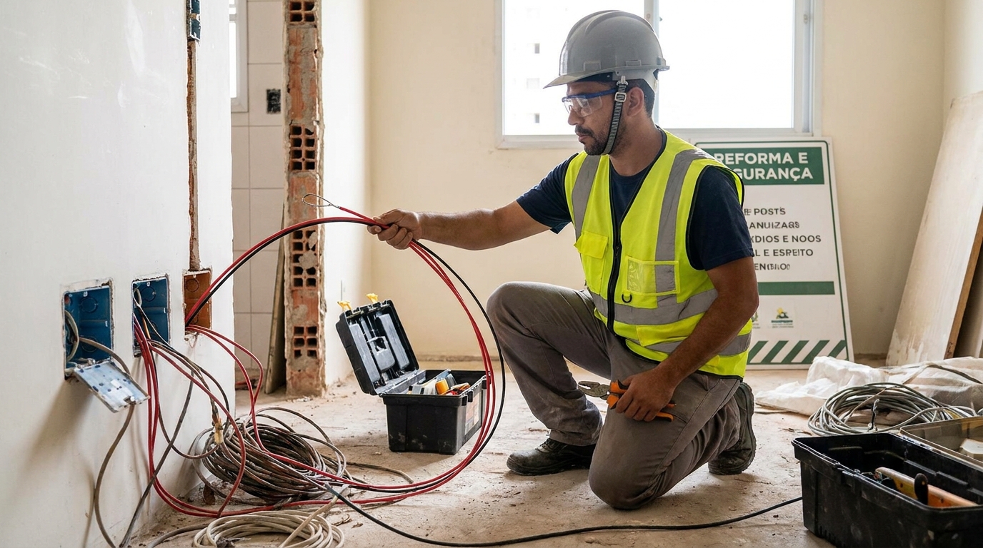 Substituição de Fios Antigos em Itajaí‑SC