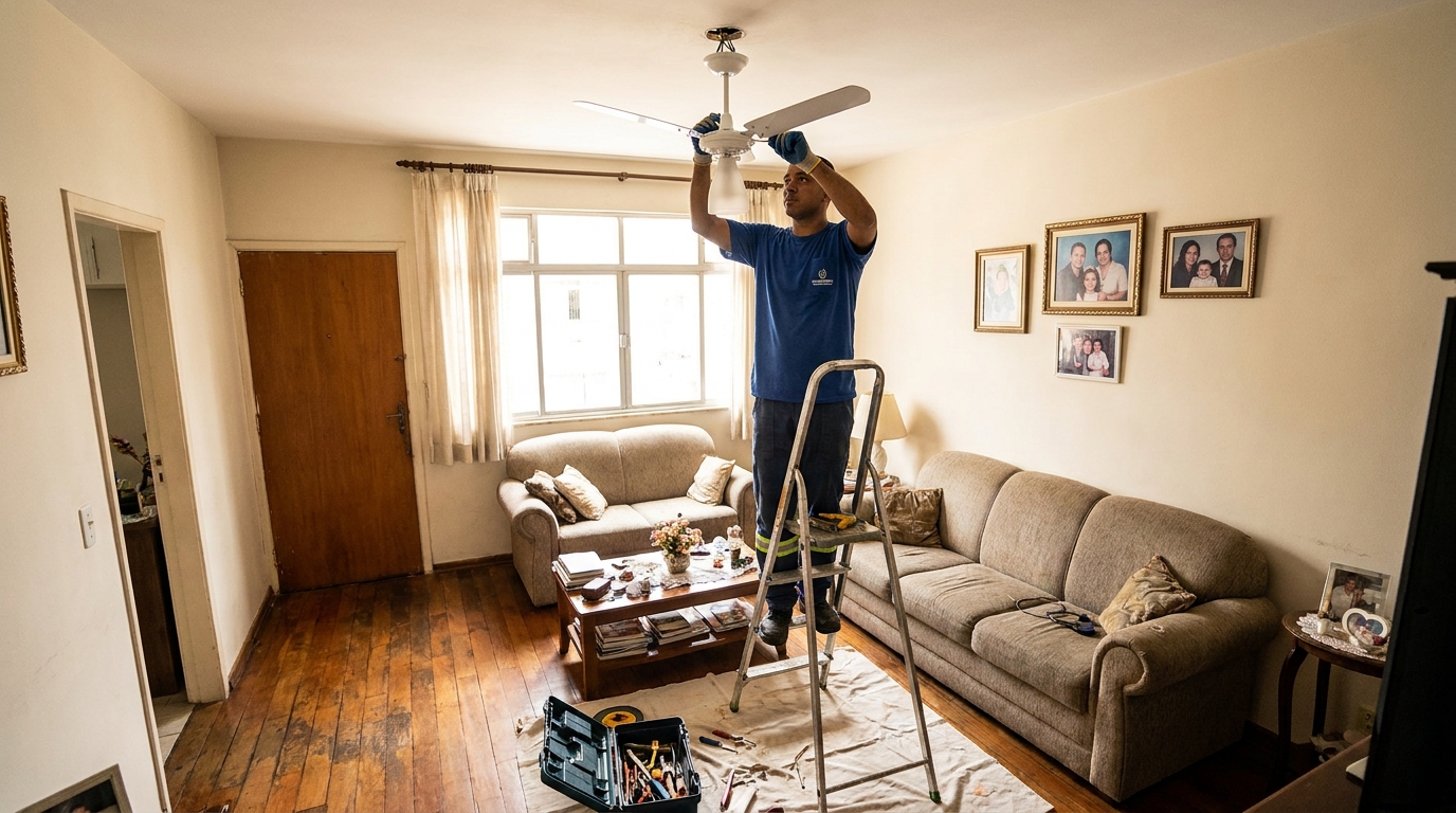 Substituição de Ventilador em Itajaí‑SC